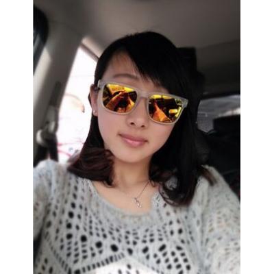 韩国太阳镜男女复古镜面太阳镜运动眼镜时尚墨镜（送眼镜袋）