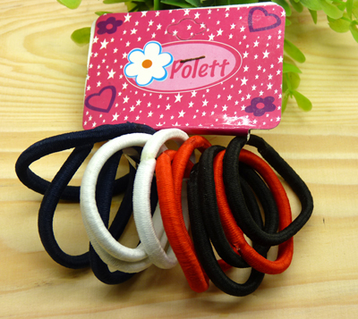 （12支装）彩色皮筋高弹力发绳