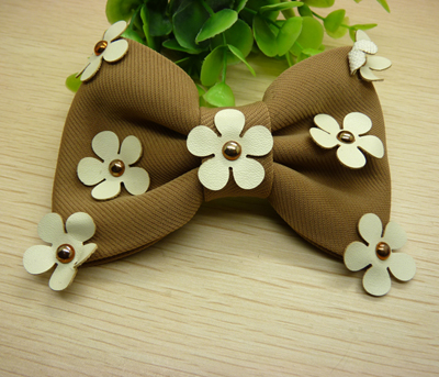 新款热销韩版发饰时尚布艺蝴蝶结弹簧夹发饰