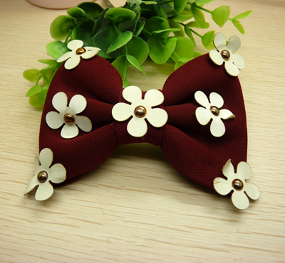 新款热销韩版发饰时尚布艺蝴蝶结弹簧夹发饰