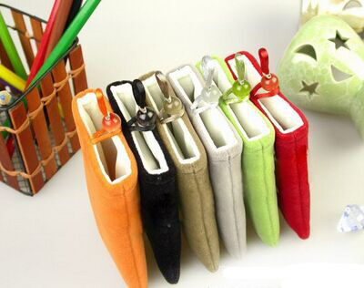 正品 买贵10倍退款5.0寸彩色双层绒布袋 移动电源收纳袋 礼品 手机绒布袋