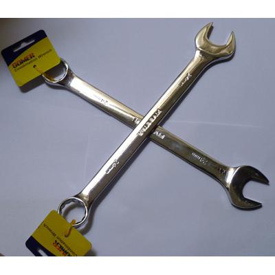 地球最低价买贵10倍退款进口GOMER工具扳手工具24号 全长30cm两用扳手梅花开口扳手