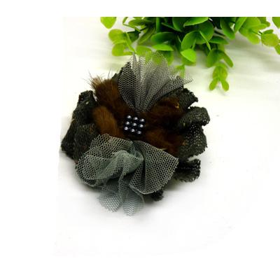 全网最低小珍珠配水貂毛绝对大气胸花 发饰胸花两用