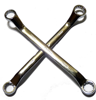 地球最低价买贵10倍退款进口GOMER 17-19铬钒钢 梅花扳手 两头梅花