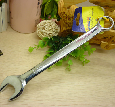 精品进口GOMER铬钒钢扳手工具19号 全长23cm两用扳手梅花开口扳手