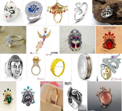 靓女帅哥36变高档楼兰客栈原创设计手工中国风男女戒指饰品