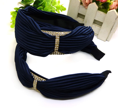 全网最低镶嵌水钻搭配宽边百搭女发箍 大大提高时尚度女发饰