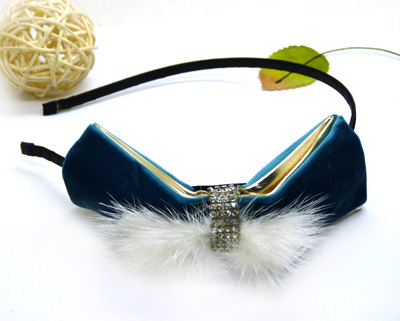 全网最低白色水貂毛搭配黑色彩边布艺 尽显完美大气