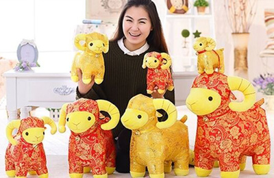 4号嘟嘟羊 可爱毛绒玩具羊公仔 生日礼物 孩子玩具