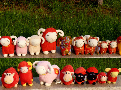 4号嘟嘟羊 可爱毛绒玩具羊公仔 生日礼物 孩子玩具