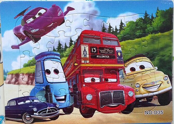 幼儿早教益智拼图拼版动物120片超大号宝宝拼图