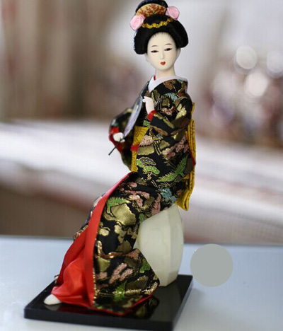日本艺妓人偶娃娃 日式和服木娃木偶娃娃装饰摆设生日礼品多款选 特色手工艺品