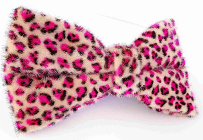 特价日韩性感豹纹蝴蝶结发夹发卡边 毛绒发饰