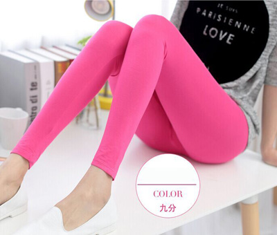 妩媚打底裤外穿长裤春秋薄款小脚裤 打底袜-9分裤