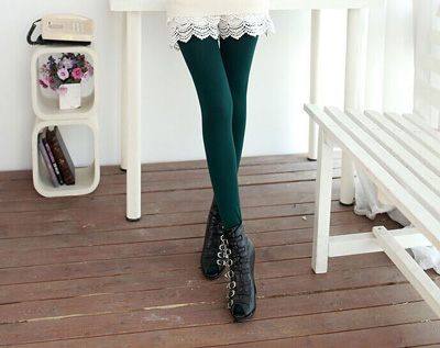 妩媚打底裤外穿长裤春秋薄款小脚裤 打底袜-9分裤