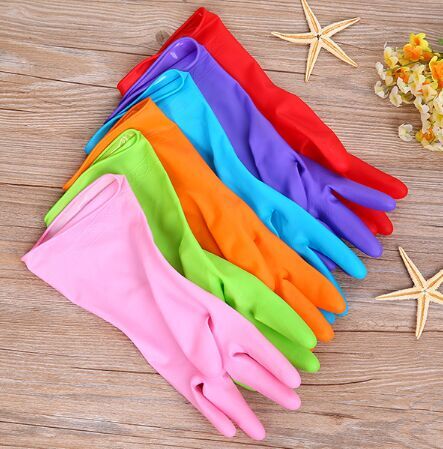 居家必备防水手套XSJ-310糖果多色清洁乳胶手套