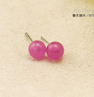 2号甜美可爱糖果色清新耳钉耳饰女饰品装饰配饰