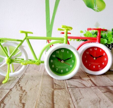 迷你版1309摆台式闹钟 新型自行车小款闹钟闹表 学生闹表