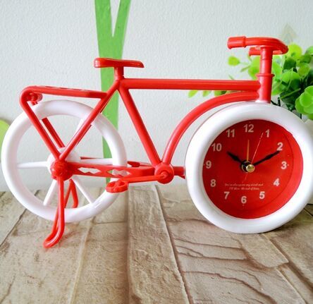 迷你版1309摆台式闹钟 新型自行车小款闹钟闹表 学生闹表