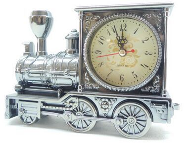 懒人闹钟个性正品创意复古火车头欧美复古闹钟时钟 礼物