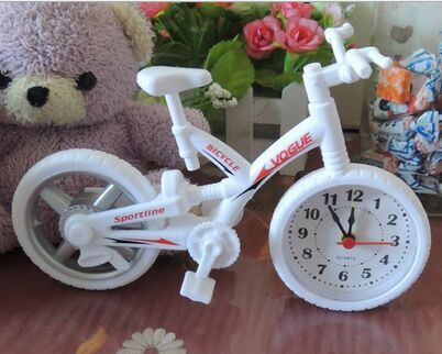懒人闹钟个性正品创意复古自行车欧美复古闹钟时钟 礼物时钟