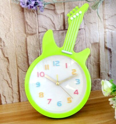 多种颜色混搭吉他闹钟 时钟 居家摆设 生日礼物闹钟