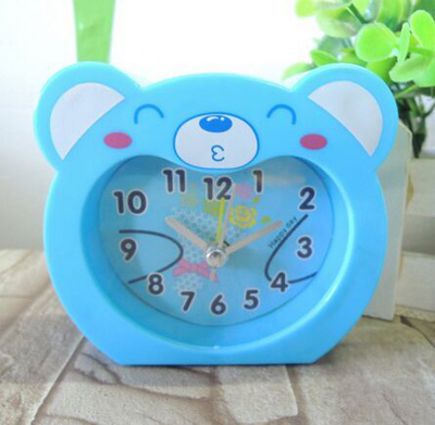 懒人用品 13002-2创意摆台卡通熊小闹钟 时钟 生日礼物闹钟