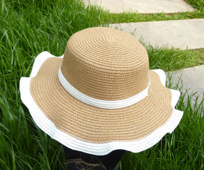 帽子女夏天韩版遮阳帽防晒帽沙滩帽户外防紫外线大沿手工编织太阳帽