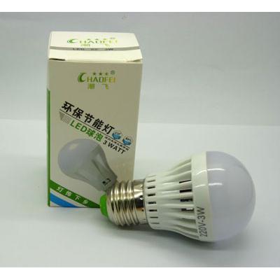 3W朝飞成品大功率超亮球泡照明节能灯泡 LED节能灯泡