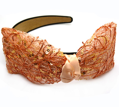 精美蝴蝶结亮片手工发卡发箍