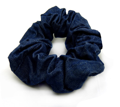 韩版牛仔布头花 时尚潮流发圈