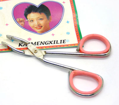 韩版眉毛夹 银色电镀眉夹 修眉美容夹