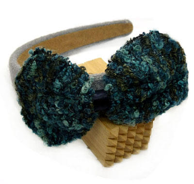 大气绒布蝴蝶结发箍 布衣蝴蝶结发饰