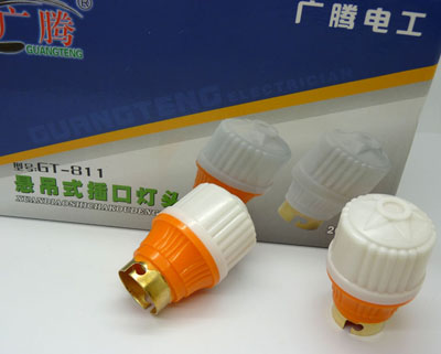 广腾 GT-811家用卡口吊灯底座悬吊式陶瓷罗口灯座灯头