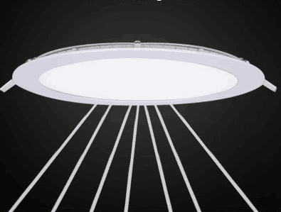 6W（4.8寸11.8cm）led吸顶灯客厅灯长方形圆形大气现代简约卧室灯餐厅灯灯具灯饰