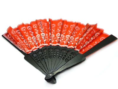 新款绸布高风量夏季降温扇子 手摇扇子 防暑扇子