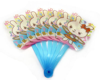 全网最低价夏季热销卡通塑料小折扇 多种动漫图案夏凉扇