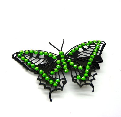 新品镂空水钻蝴蝶发夹 全国热卖中！！！