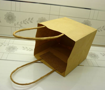 小号迷你手提牛皮纸化妆袋、购物袋、收纳袋、精致的礼品小袋