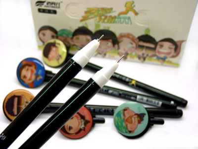 全新创意 奔跑吧兄弟头像中性笔1019替芯 厂家直销!!!