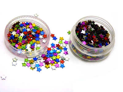 新款 水晶指甲油外加彩色星星月亮片 厂家批发 美甲必备！！