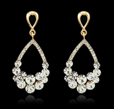 新款火爆时尚玛瑙耳饰 水晶耳饰 钻石耳饰 出口产品 厂家直批