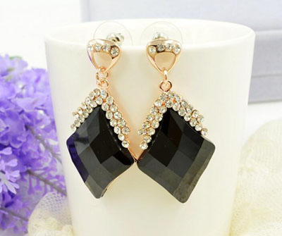 新款火爆时尚玛瑙耳饰 水晶耳饰 钻石耳饰 出口产品 厂家直批