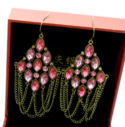 新款火爆时尚玛瑙耳饰 水晶耳饰 钻石耳饰 出口产品 厂家直批