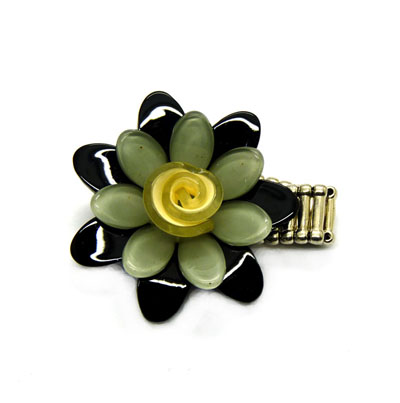 新款铁制皮筋 水晶花皮筋 厂家直批