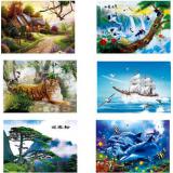 全网最低价24*34cm自粘高清PET立体画3D立体画三维立体画 百种图案立体画