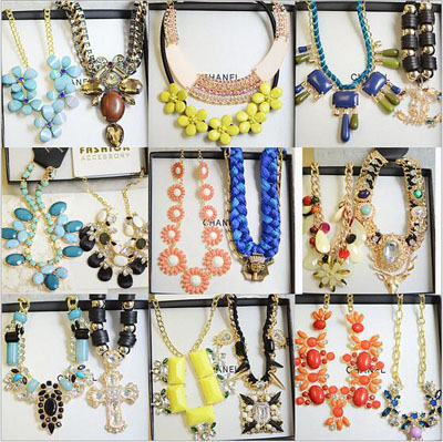 外贸产品项链 镶钻项链西方风格 时尚百搭款