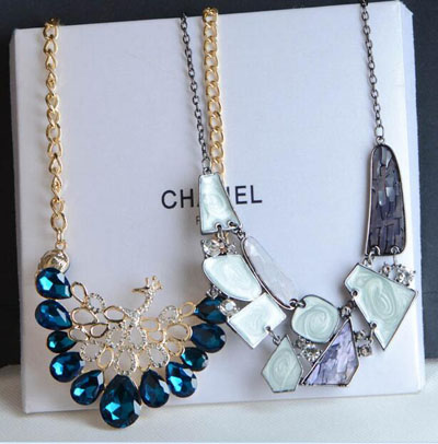 外贸产品项链 镶钻项链西方风格 时尚百搭款