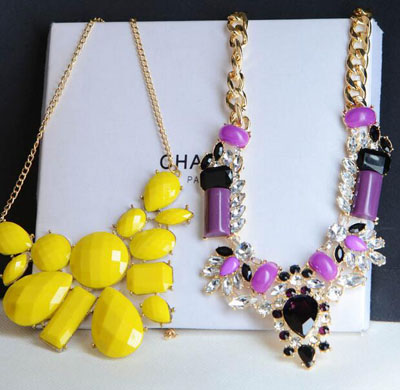 外贸产品项链 镶钻项链西方风格 时尚百搭款