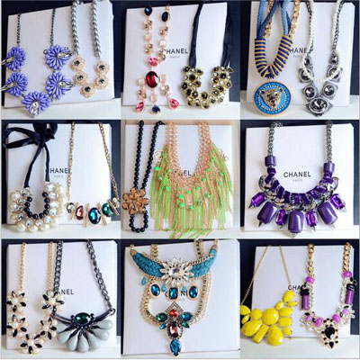 外贸产品项链 镶钻项链西方风格 时尚百搭款